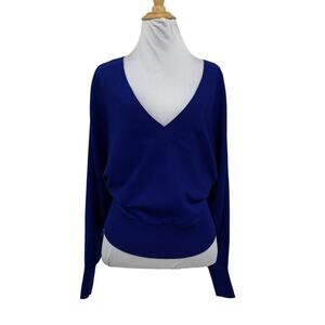 Express Sweater Women XS Extra Small Dolman Elastic Hem Pullover Slouchy Cropped